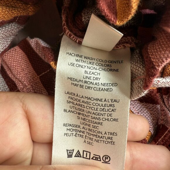 Anthropologie Women's Belted Striped Paperbag Waist Shorts Multi Size Small - Picture 11 of 11